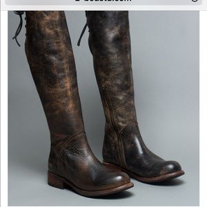 Tall Bed/Stu cobbler series two tone leather boots
