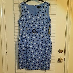 Tahari Polka Dot Dress