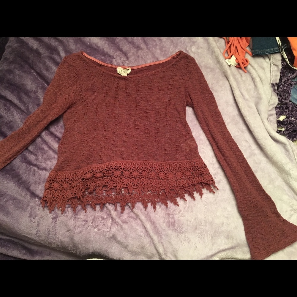 Bell sleeve crop top
