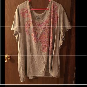 Just my size gray v-neck t-shirt