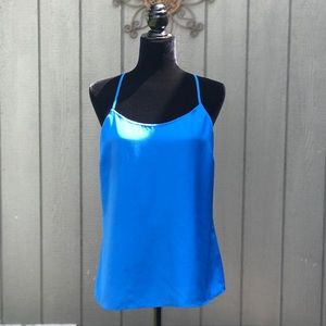 J. Crew Racerback Blue Tank, Size Small