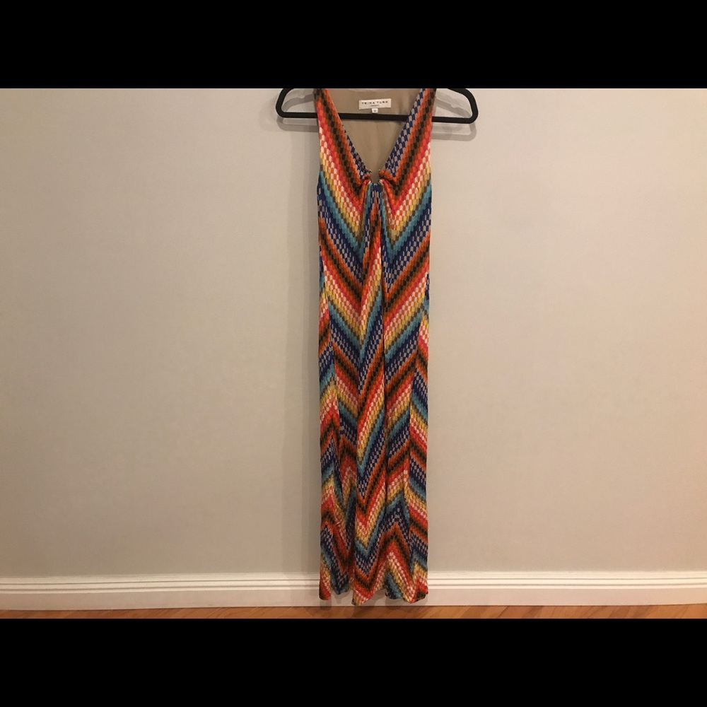 Trina Turk Verbana Dress Long Maxi colorful