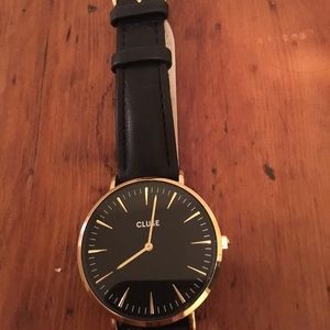 Cluse La Boheme Black Gold Watch Black Band