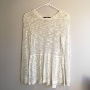 White see-through sweater