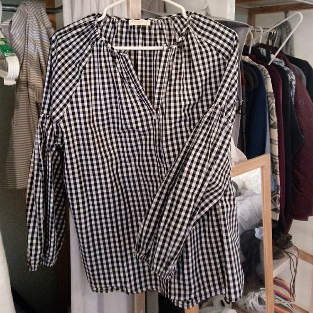 Gingham blouse