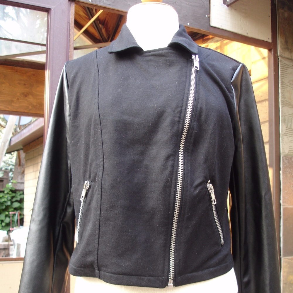 Black Moto Style Jacket