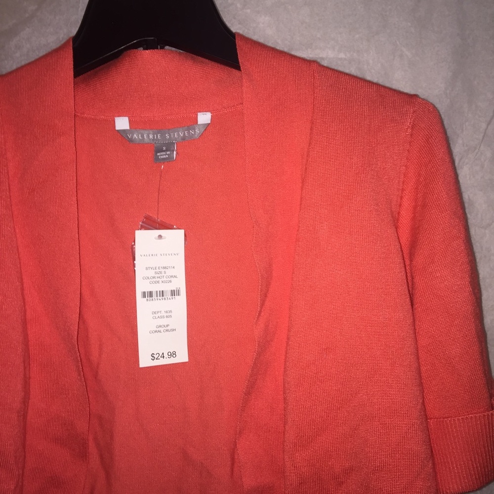 Coral Quarter Sleeve Cover Up New With Tags Small