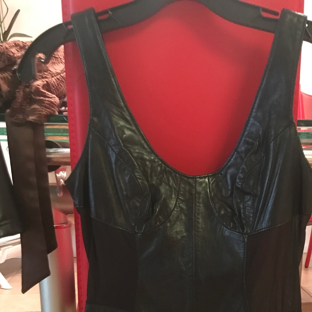 Italian made leather dress