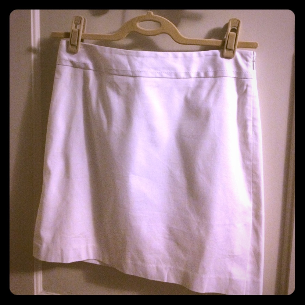 White Express Stretch Suit Skirt