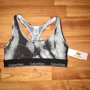 CALVIN KLEIN tie dye bralette size M NWT