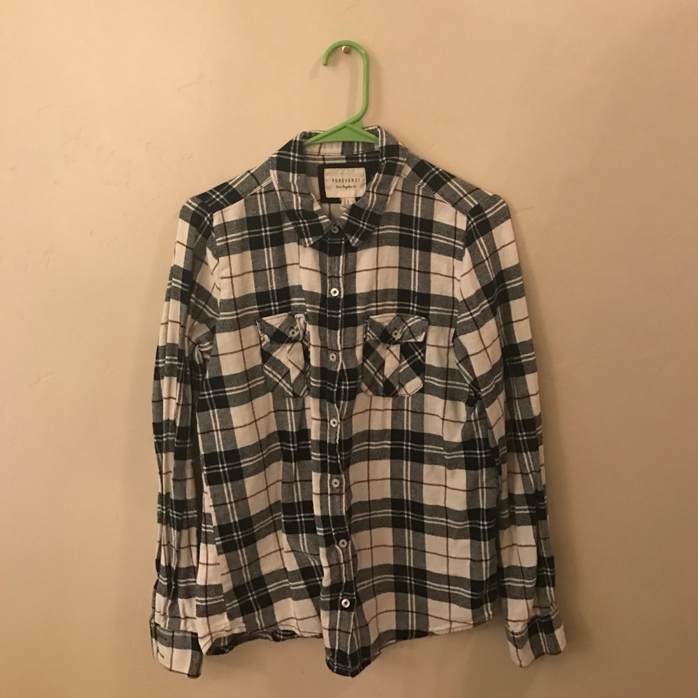 plaid top