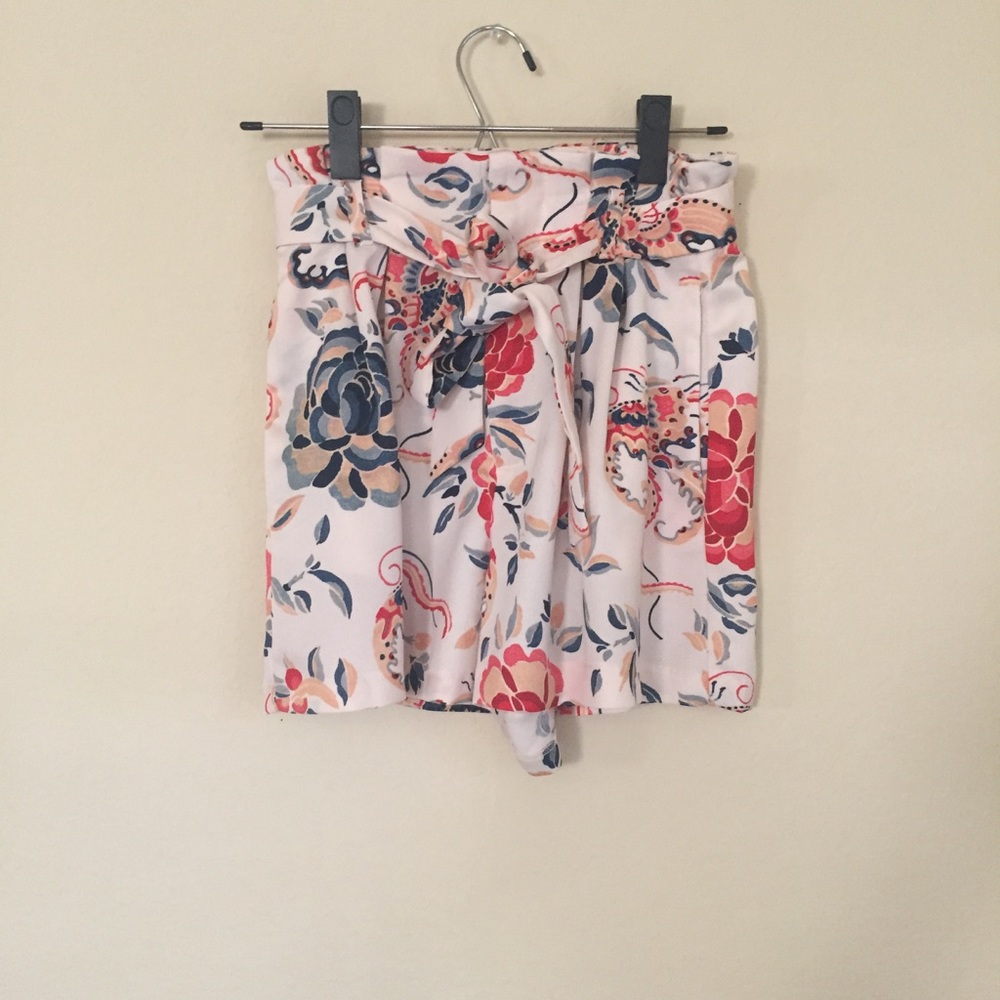 Zara floral shorts