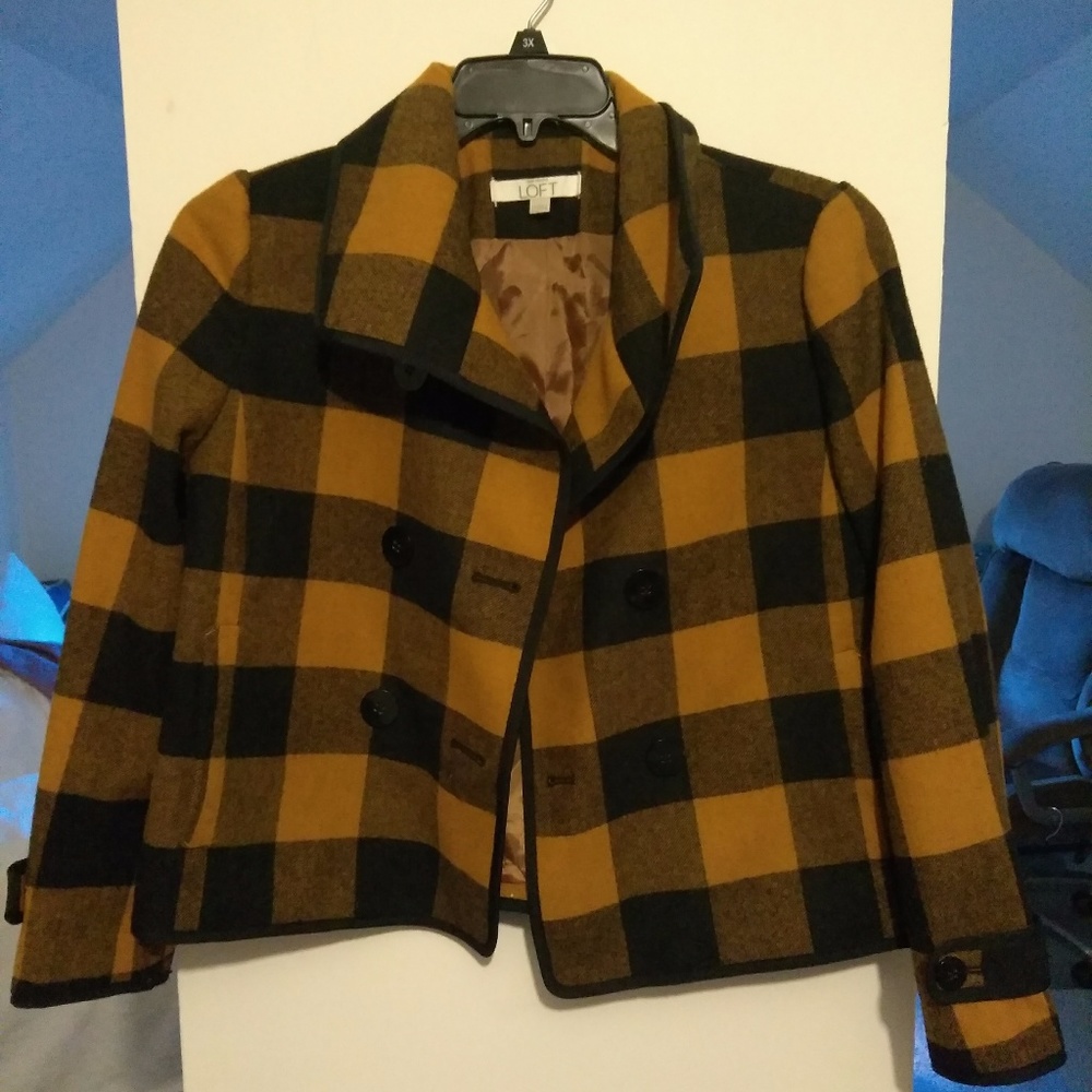 😺 Ann Taylor Loft Wool Jacket - Size LP