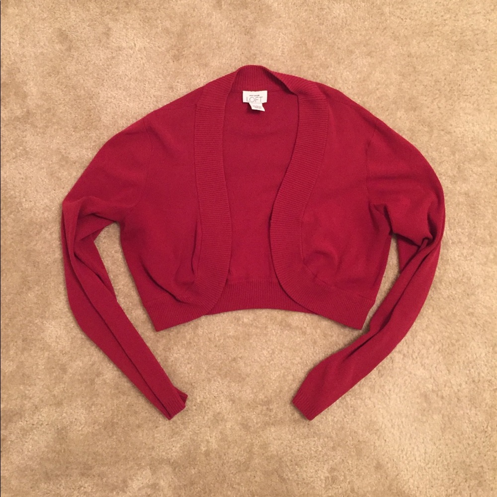 Ann Taylor Loft Crop Sweater Cardigan