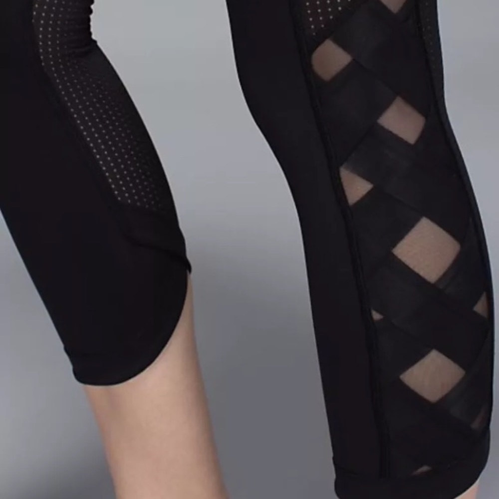 Lululemon Var-City Crop Mesh Pant Luxtreme Black