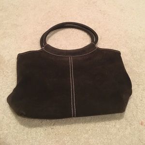 Old Navy brown suede purse