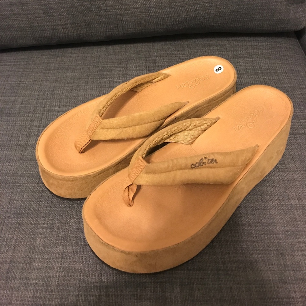 NWOT Cobian Wedge Sandals, Size 8