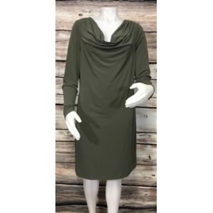 Calvin Klein Dress Cowl Neck Shift Stretch Dress