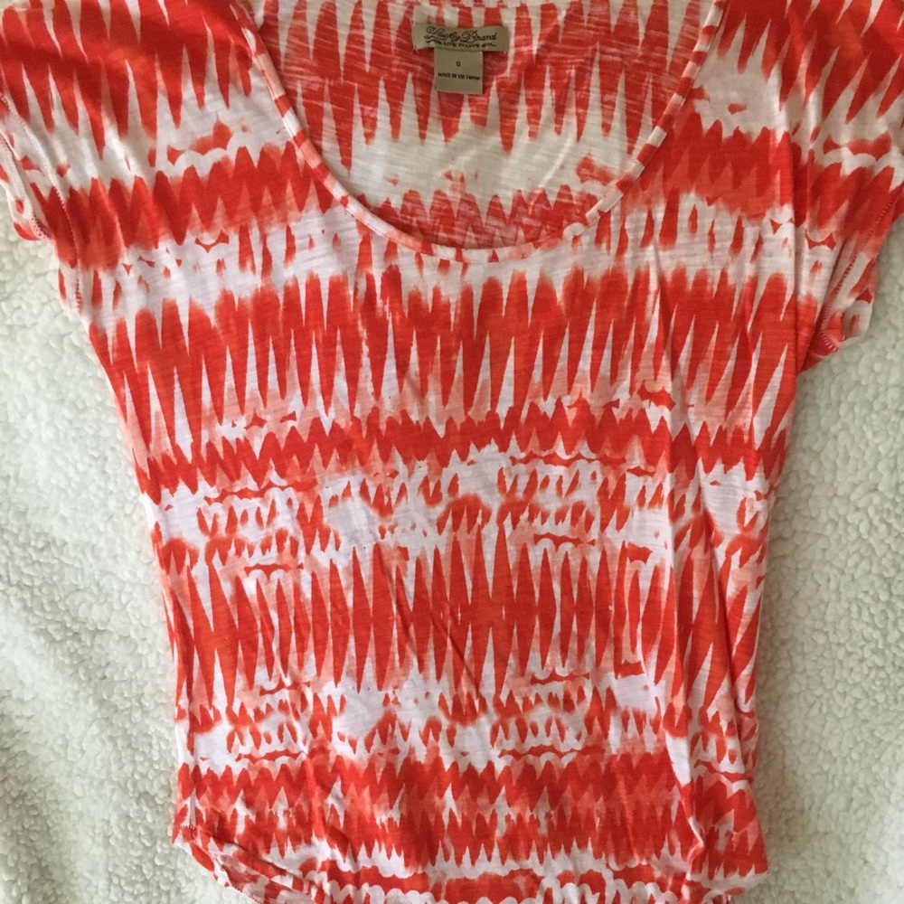 Tie-dyed effect short sleeve shirt