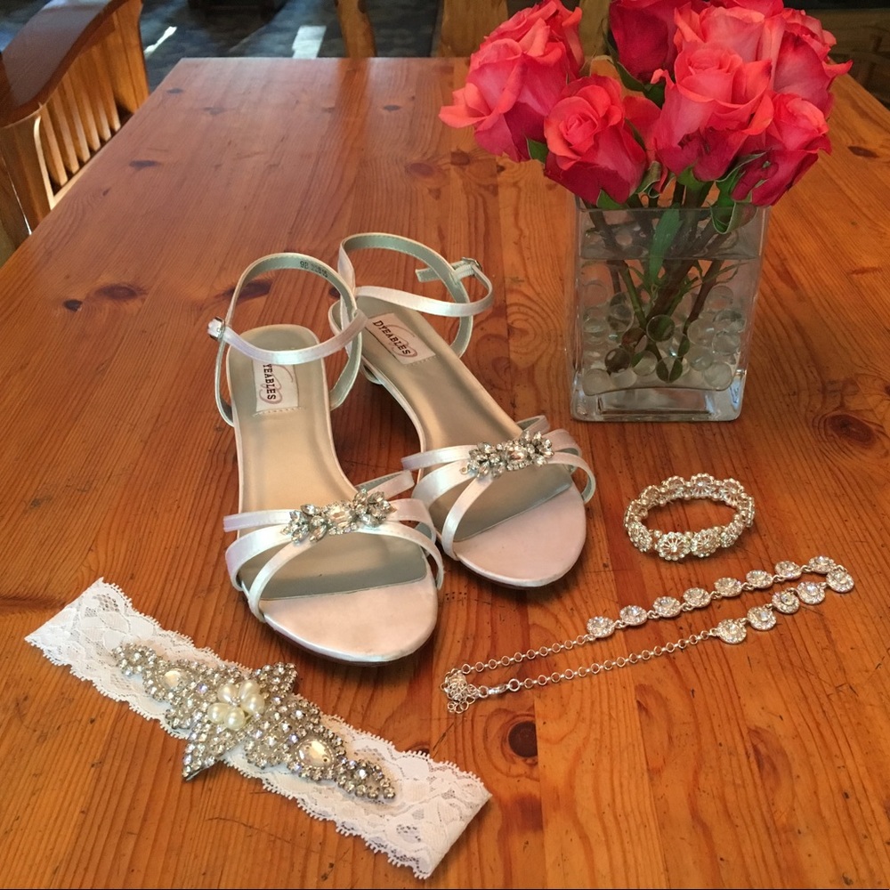 White sandals - suitable for wedding