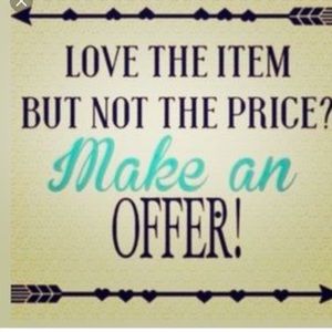 Open to offers. Please use the offer button