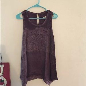 Knox Rose Purple Distressed tank