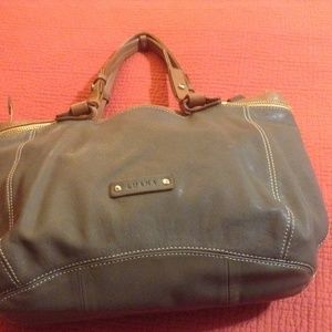 Bohemian Luana Leather Bucket handbag olive green