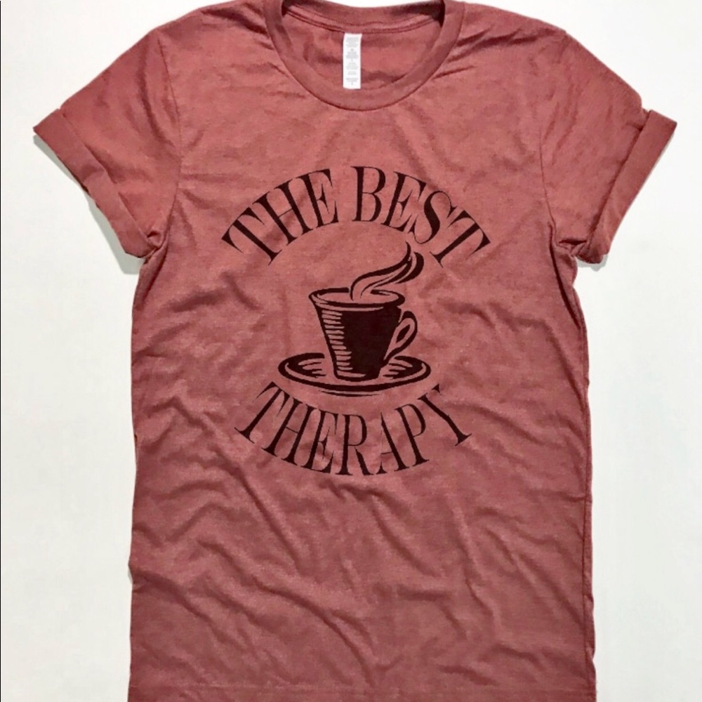 ☕️The Best Therapy Coffee ☕️ T- Shirt Unisex
