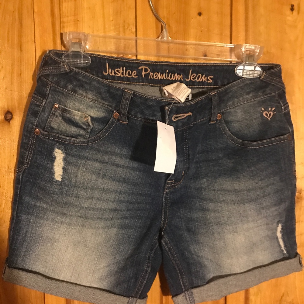 Justice Premium jean shorts size  14 1/2