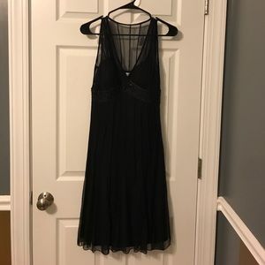White House black market black beaded dress