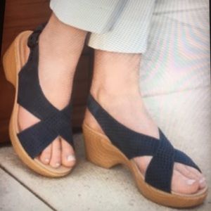 Dansko | Shoes | Dansko Jacinda Nubuck Sandal Blue | Poshmark