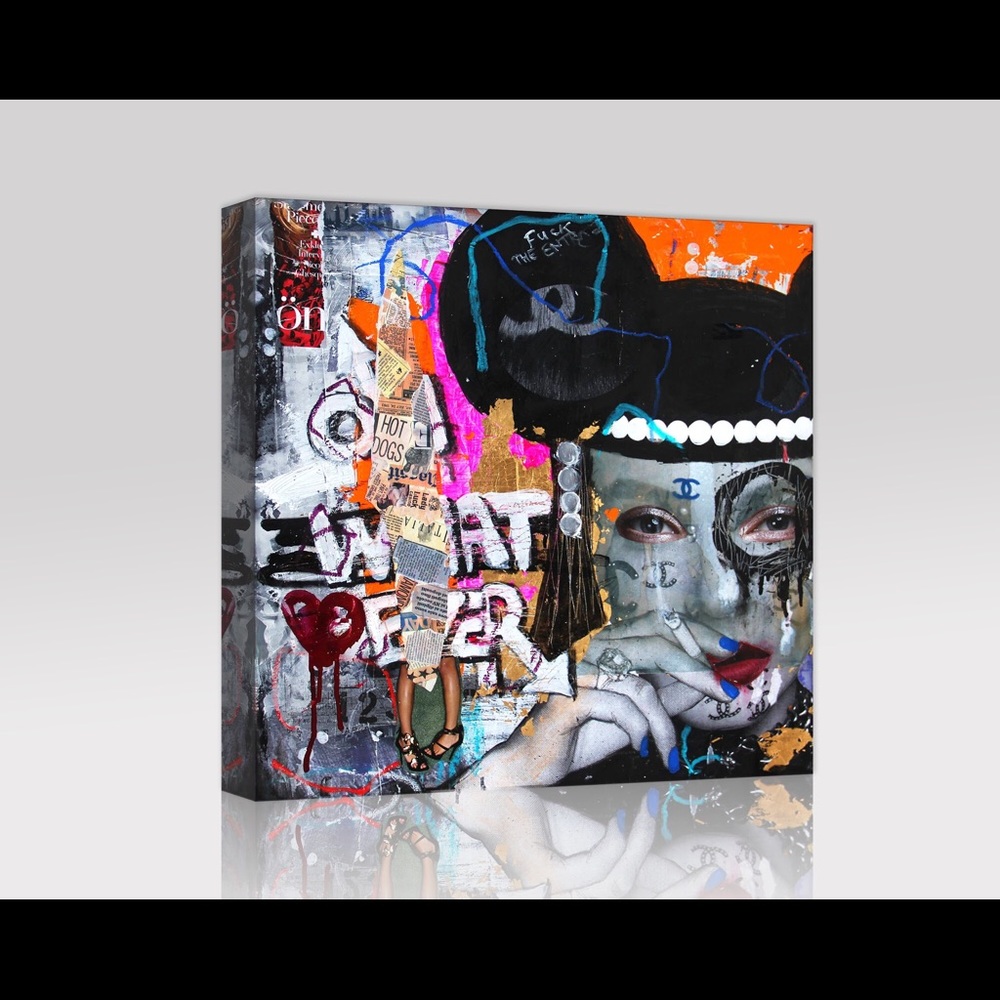 Chanel Funky Lady Canvas Print Art
