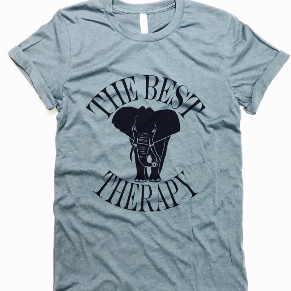 🐘The Best Therapy Elephant 🐘 T-Shirt - Unisex