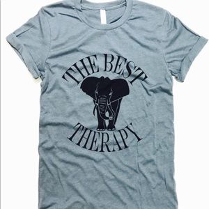 🐘The Best Therapy Elephant 🐘 T-Shirt - Unisex