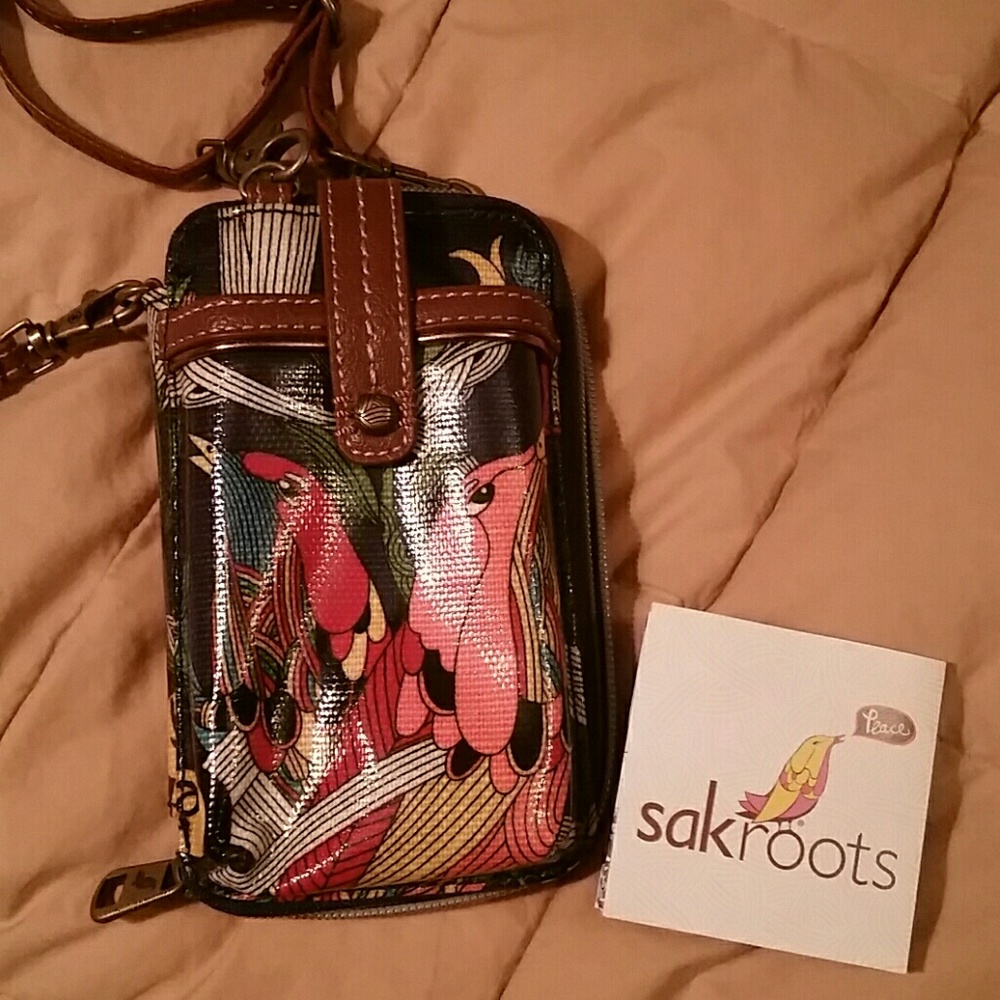 Sakroots Songbird Crossbody Smartphone Clutch