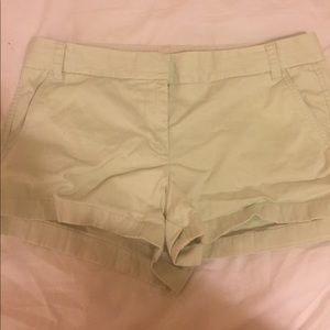 JCrew 3inch Sage Green Chino Shorts Sz 14
