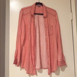 Coral Buttoned-Down Shirf