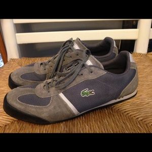 Men's Lacoste shoes grey size 10 sneakers
