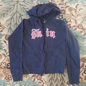 Skin hooded sweatshirt