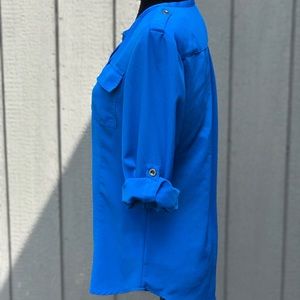 Calvin Klein Top, Blue, Medium