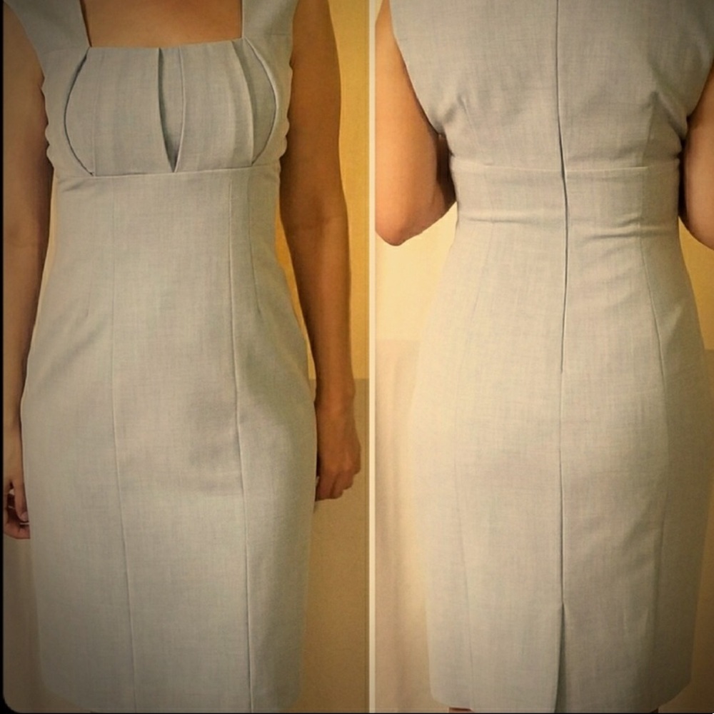 Grey Sheath Dress, Calvin Klein Size 8