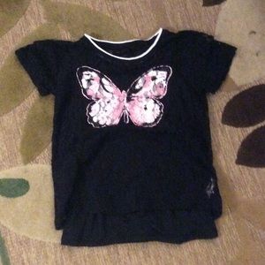 Justice butterfly shirt