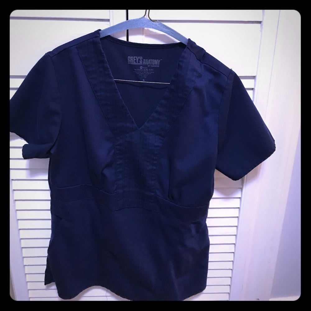 Grey's Anatomy size Small top Navy blue.