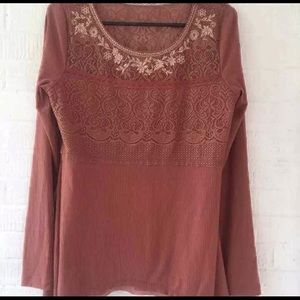 Knox Rose burnt orange top