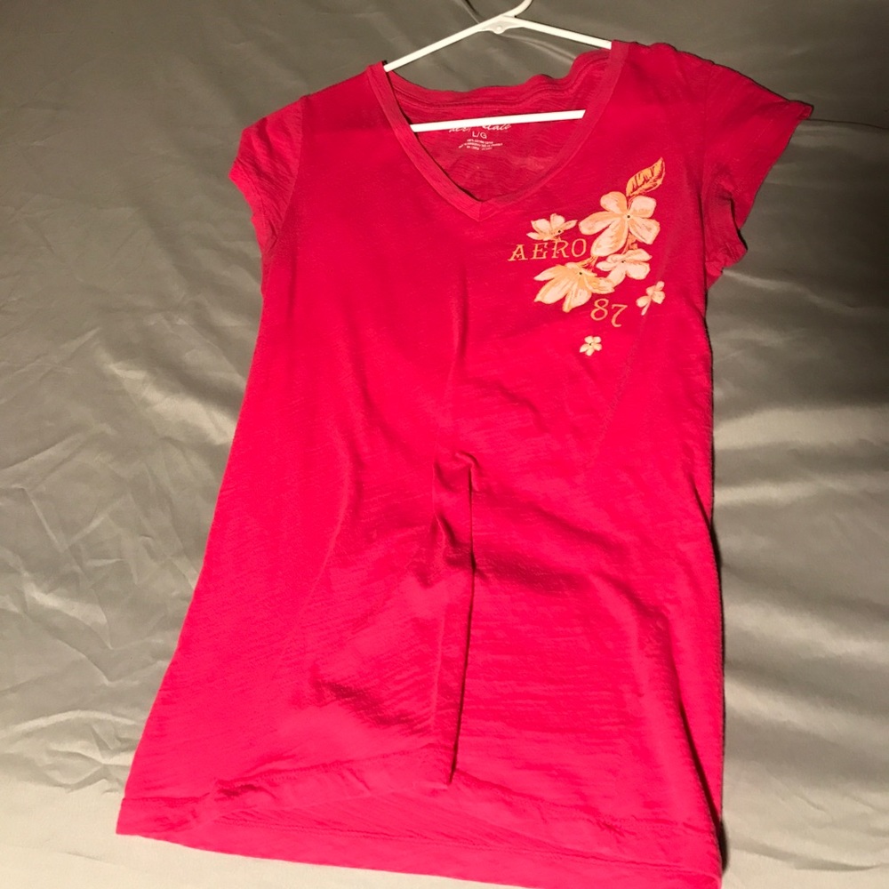 Aeropostale Pink VNeck shirt