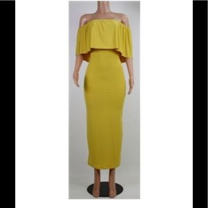 Off the shoulder Maxi