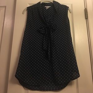 H&M Polka Dot Bow Blouse