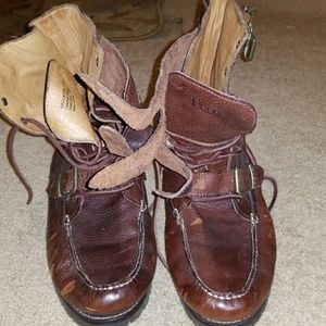 Men's Brown Leather Polo boots