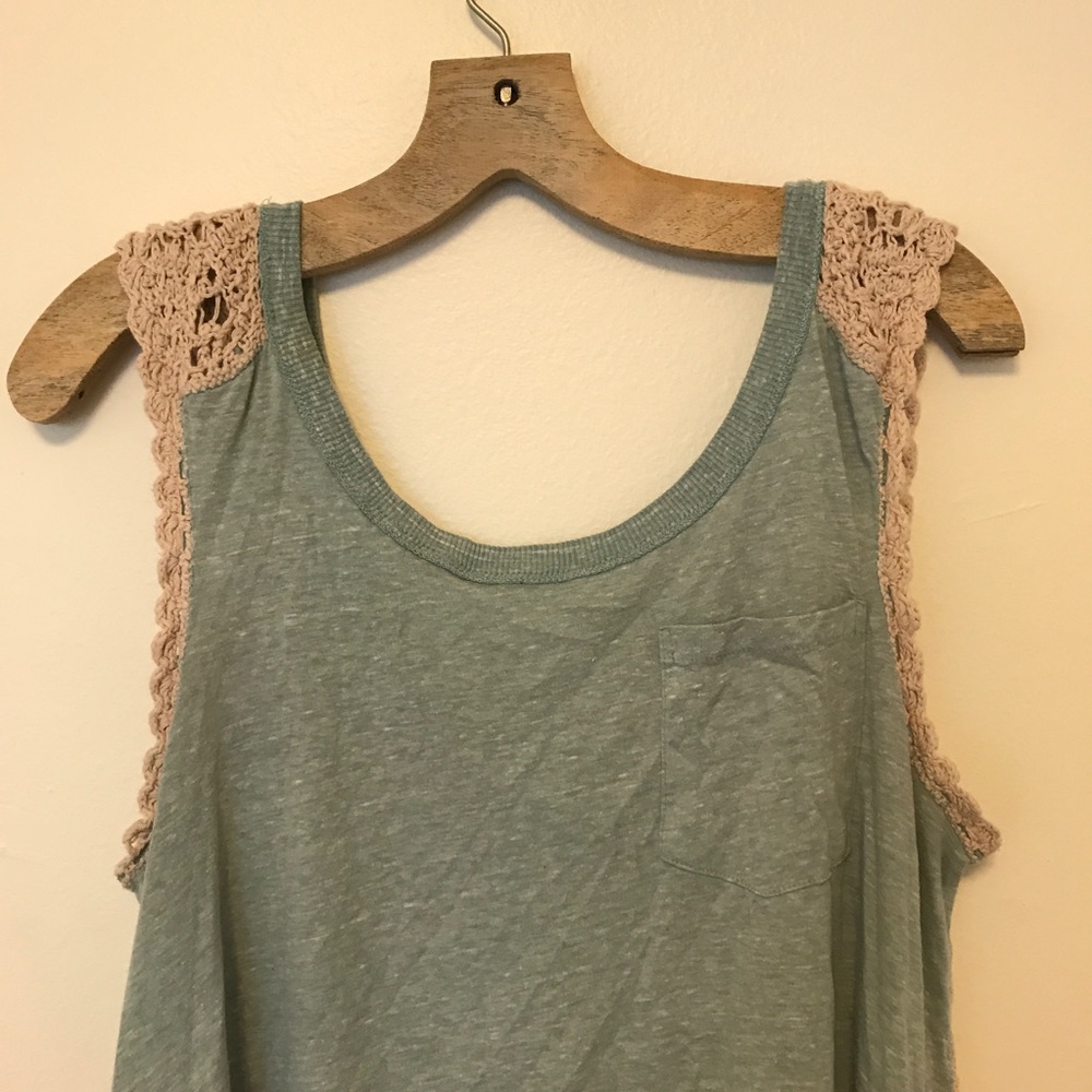 Free People Crochet Back Tank