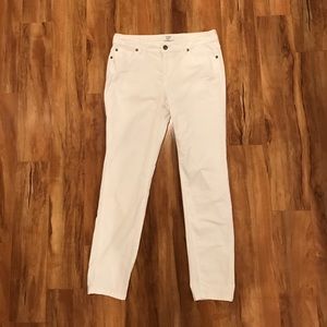 Crown & Ivy cream colored corduroy pants
